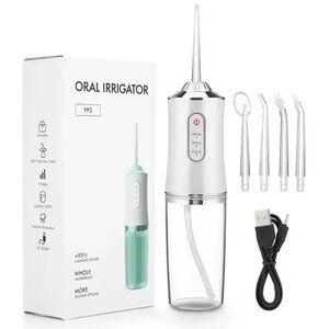 Oral Irrigator Portable Dental Water Flosser USB Rechargeable Water Jet Floss